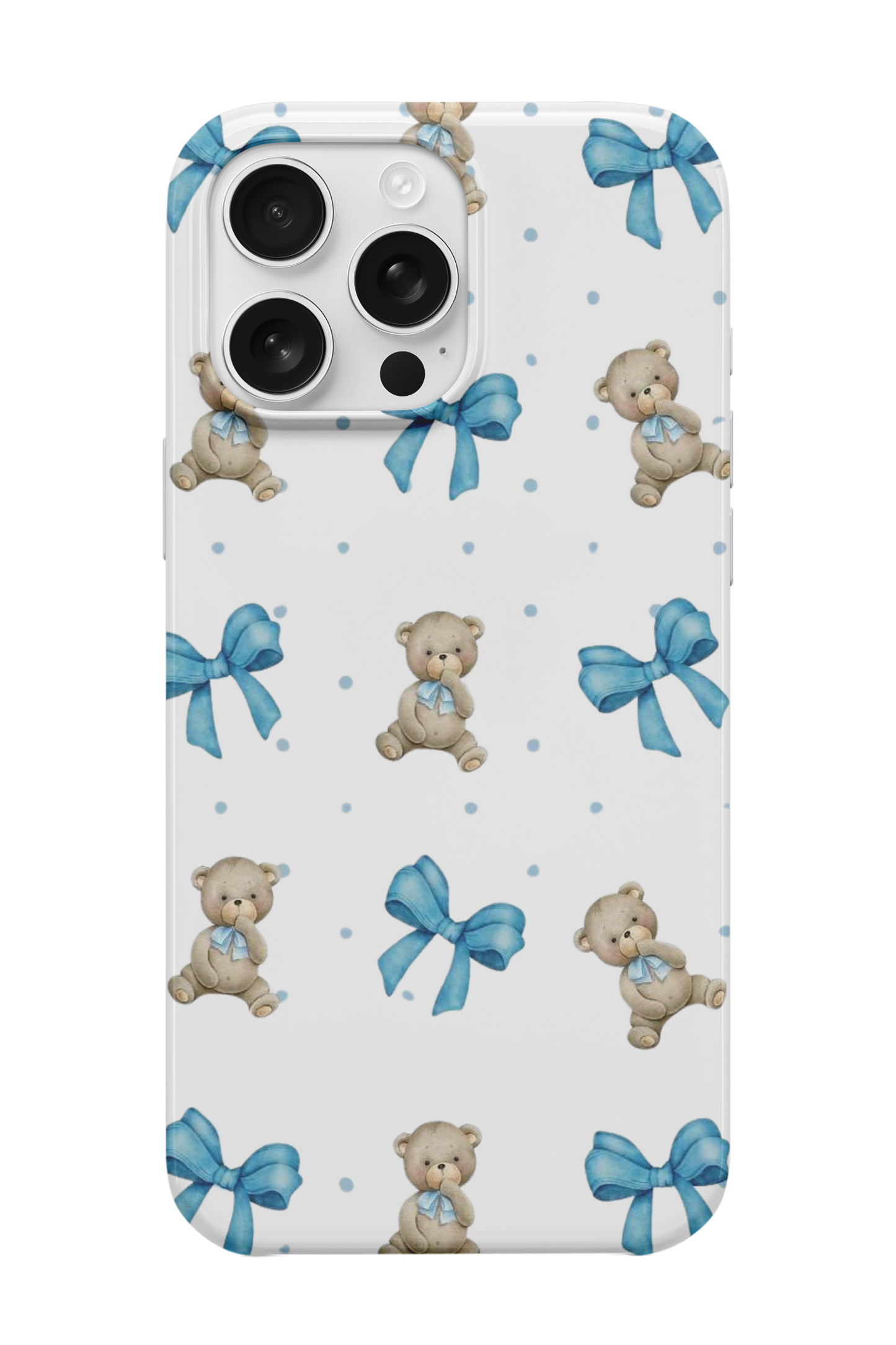 BLUE TEDDY BEAR TELEFON KILIFI