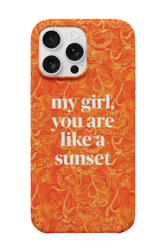ORANGE SUNSET TELEFON KILIFI