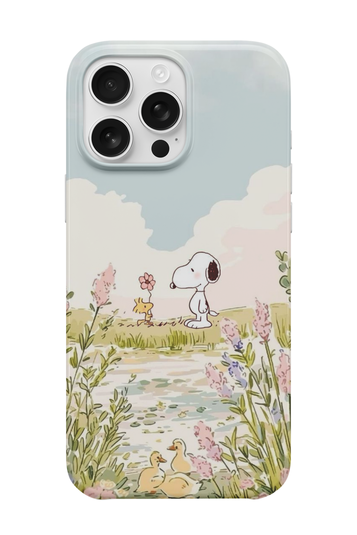 SNOPPY ÇİÇEK TELEFON KILIFI