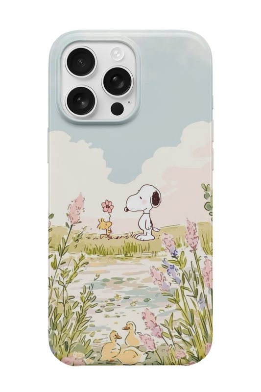 SNOPPY ÇİÇEK TELEFON KILIFI